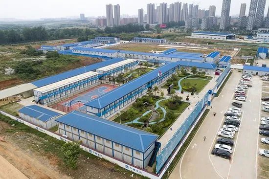 Сборный жилой блок 20-футовый расширяемый модульный контейнерный дом для строительной площадки